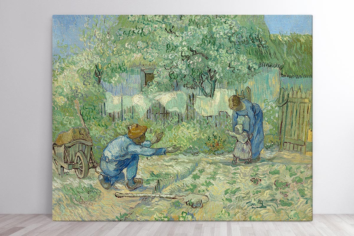 FIRST STEPS, AFTER MILLET - VAN GOGH