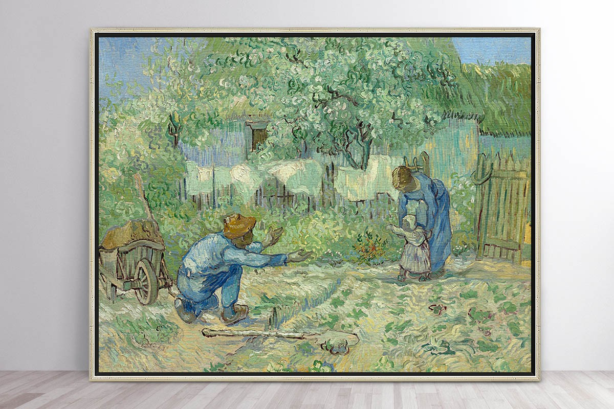 FIRST STEPS, AFTER MILLET - VAN GOGH