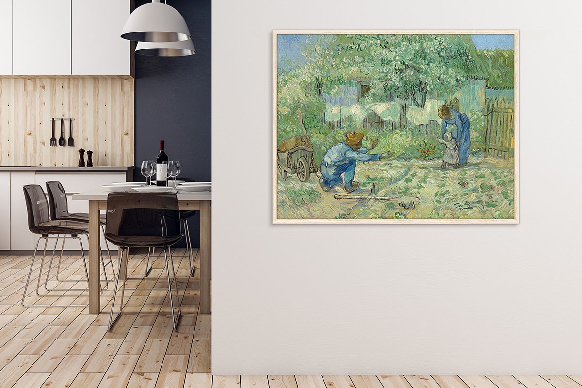 FIRST STEPS, AFTER MILLET - VAN GOGH