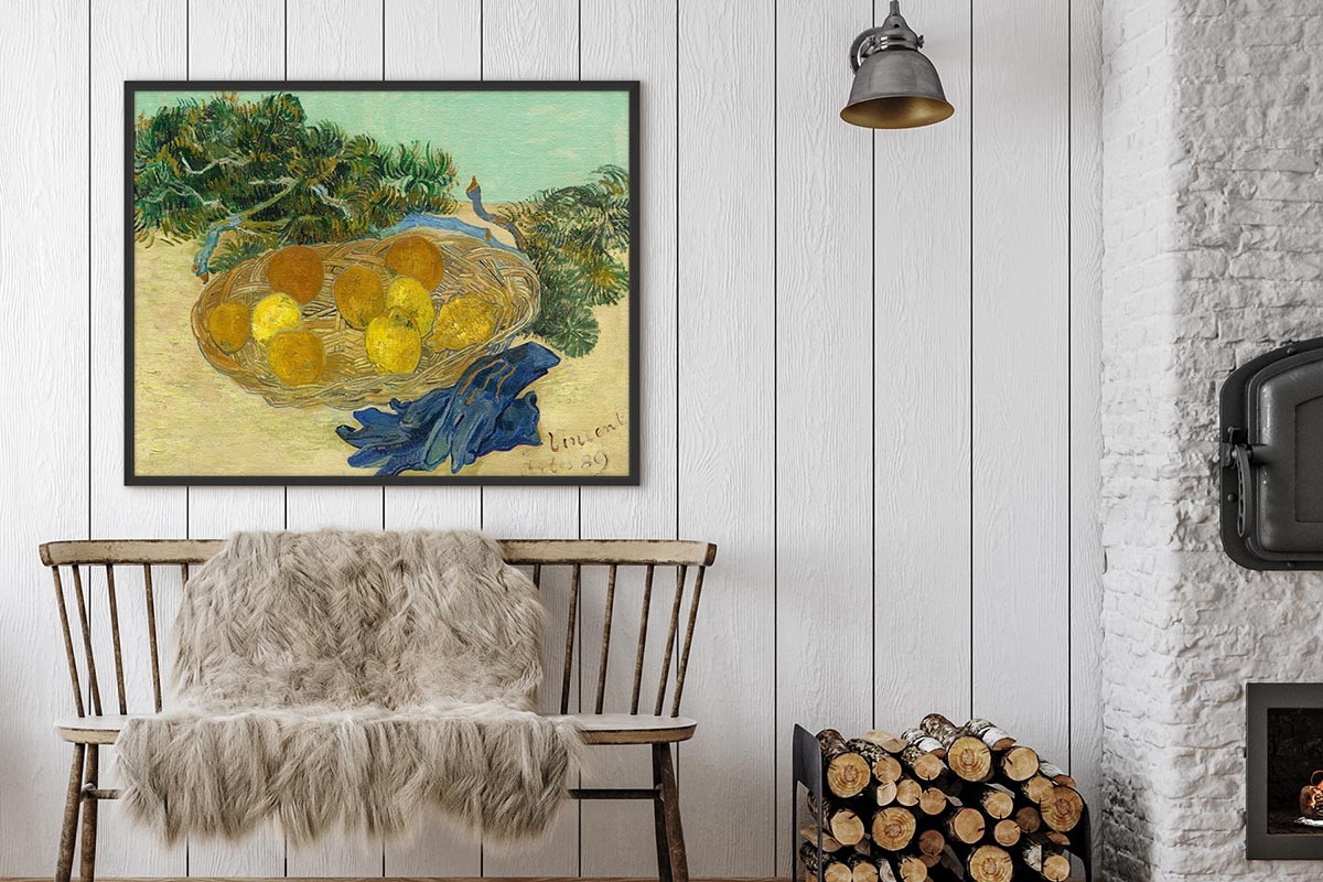 ORANGES AND LEMONS WITH BLUE GLOVES - VAN GOGH