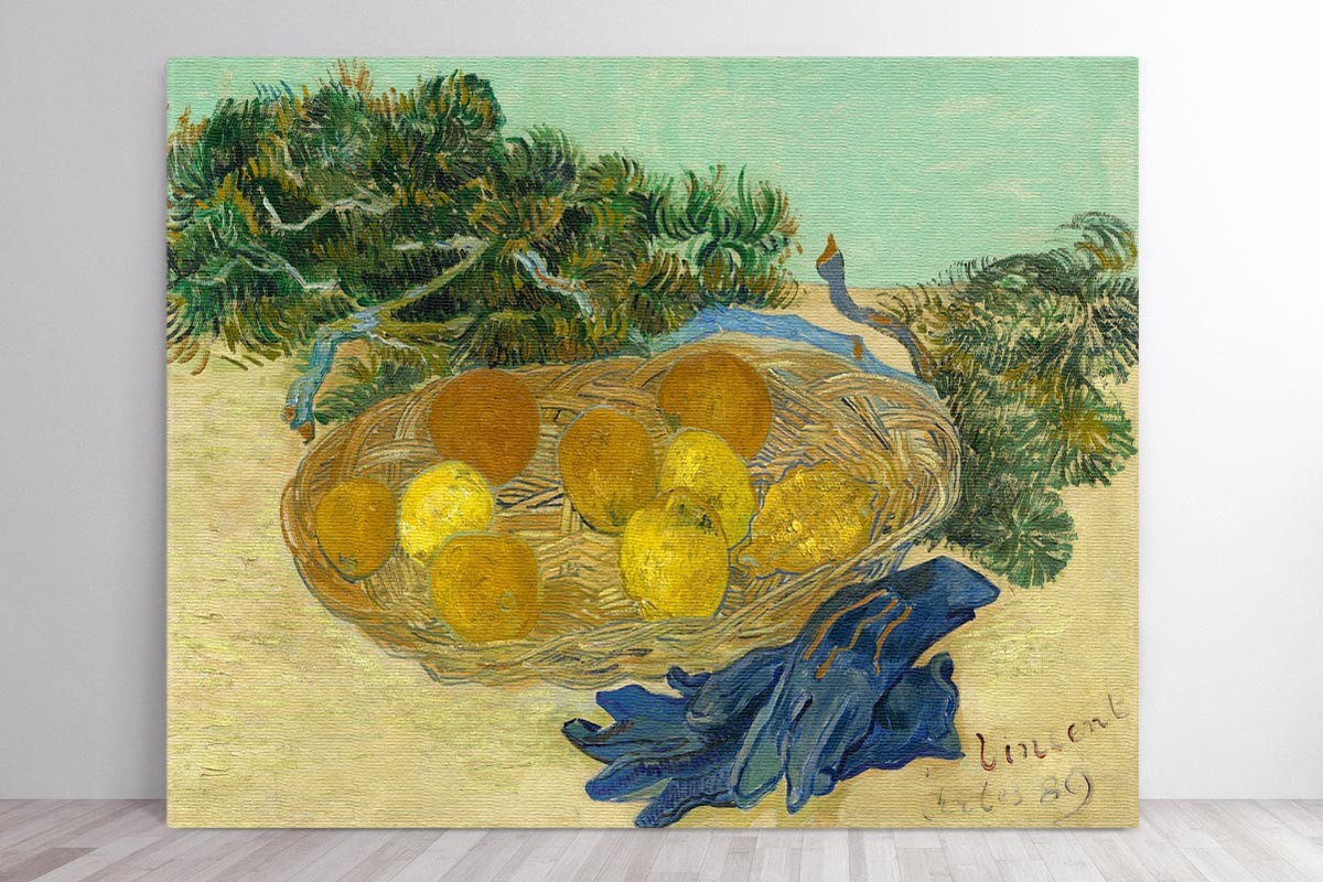 ORANGES AND LEMONS WITH BLUE GLOVES - VAN GOGH