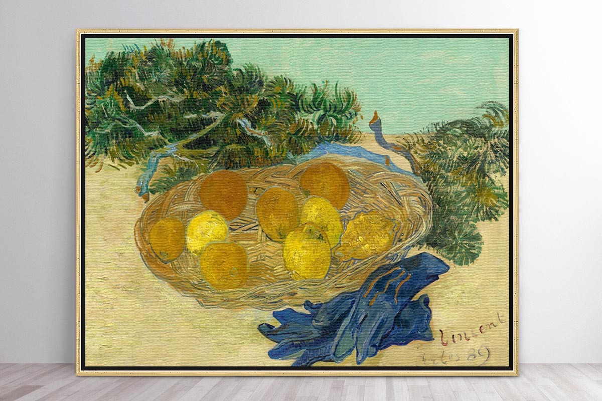 ORANGES AND LEMONS WITH BLUE GLOVES - VAN GOGH