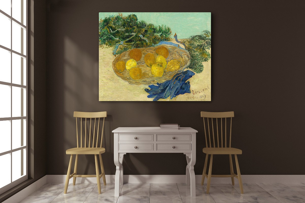 ORANGES AND LEMONS WITH BLUE GLOVES - VAN GOGH