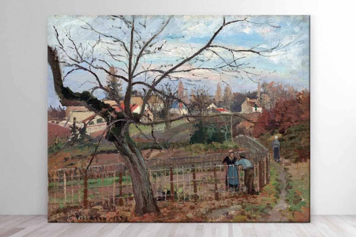 THE FENCE - CAMILLE PISSARRO