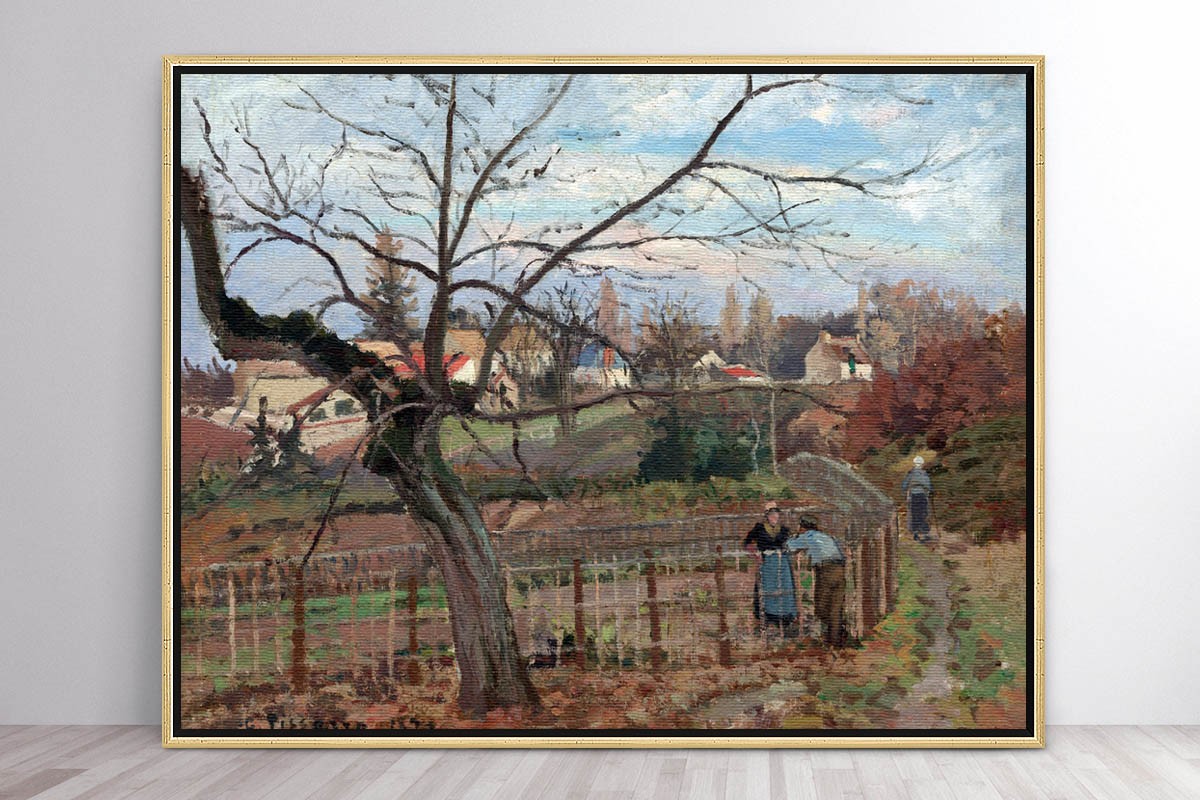 THE FENCE - CAMILLE PISSARRO