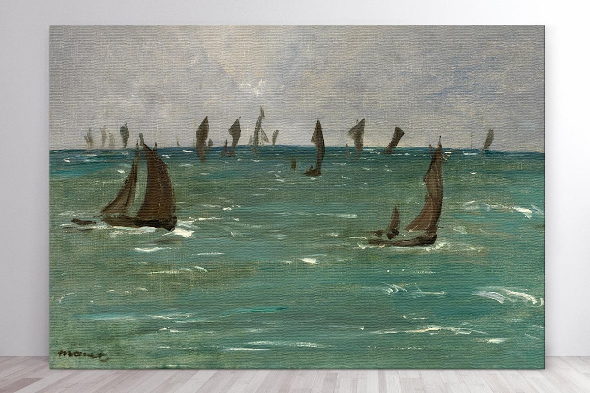 BOATS AT BERCK-SUR-MER - MANET