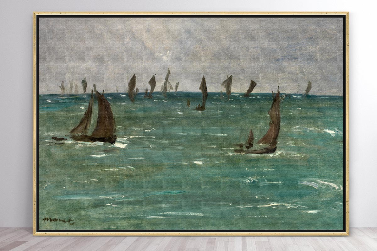 BOATS AT BERCK-SUR-MER - ÉDOUARD MANET