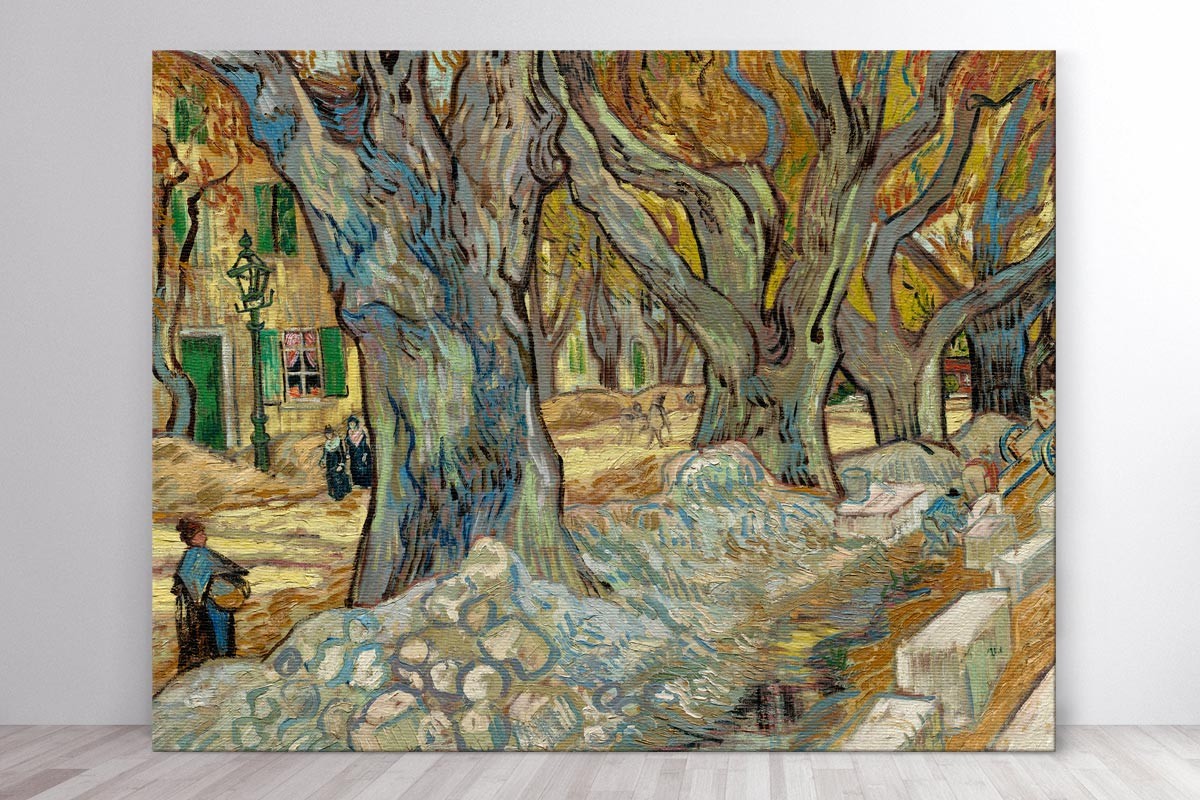 THE LARGE PLANE TREES - VAN GOGH