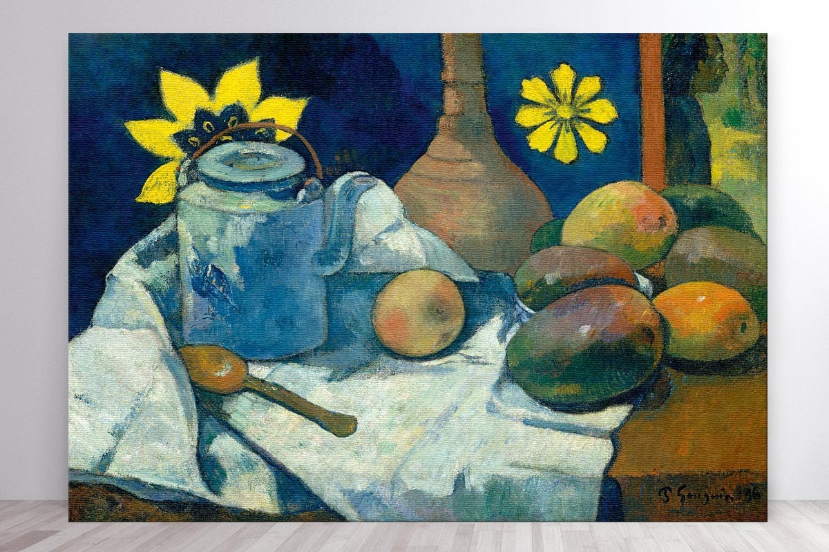 STILL LIFE WITH TEAPOT AND FRUIT - PAUL GAUGIN