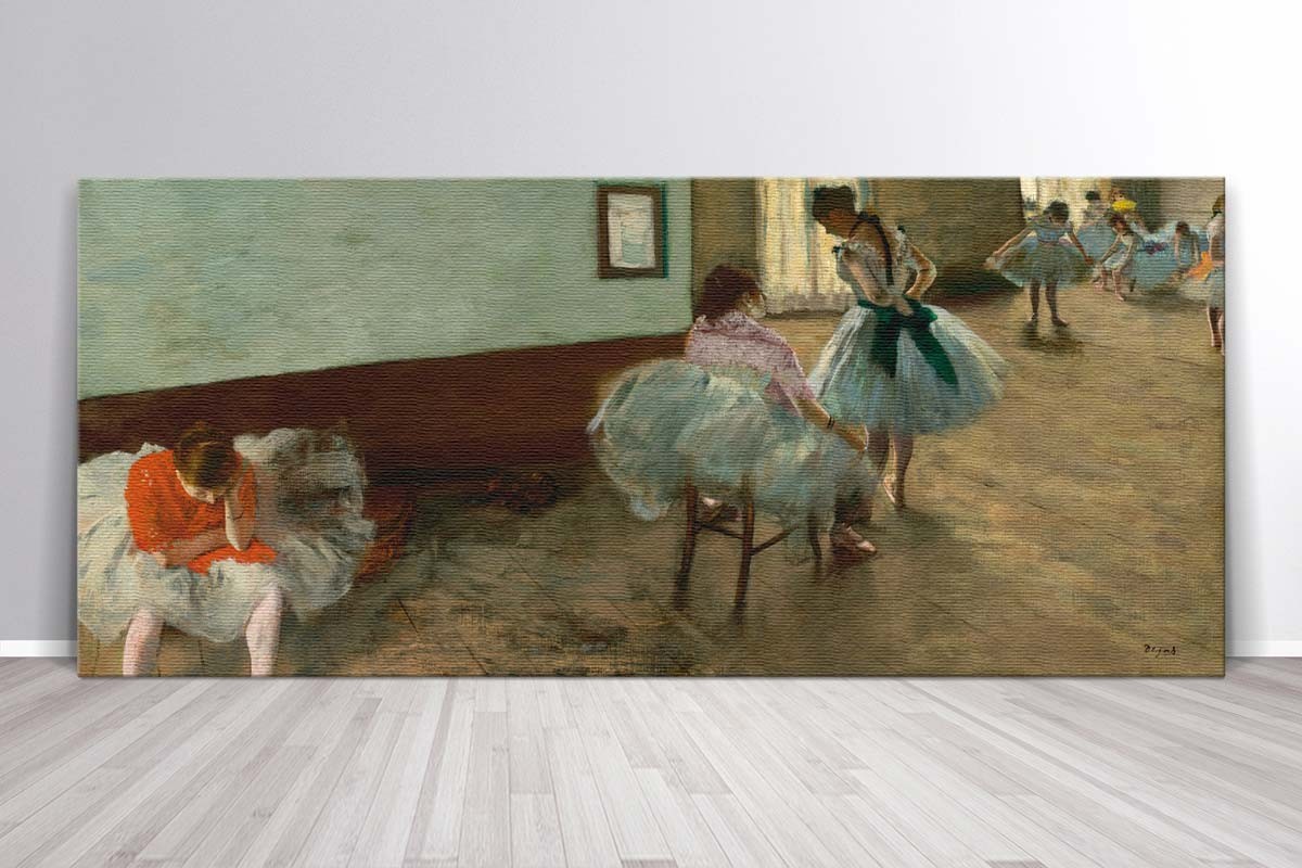 THE DANCE LESSON - EDGAR DEGAS