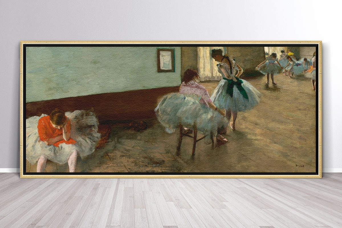 THE DANCE LESSON - EDGAR DEGAS