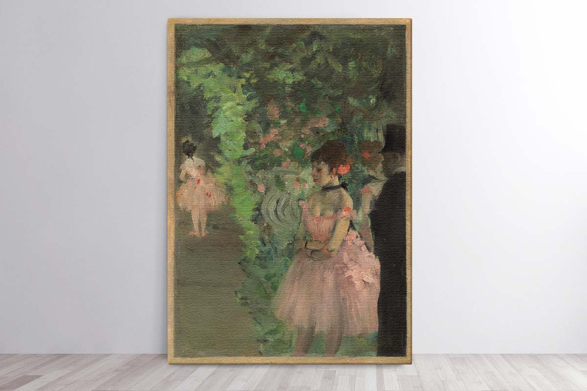 DANCERS BACKSTAGE - EDGAR DEGAS