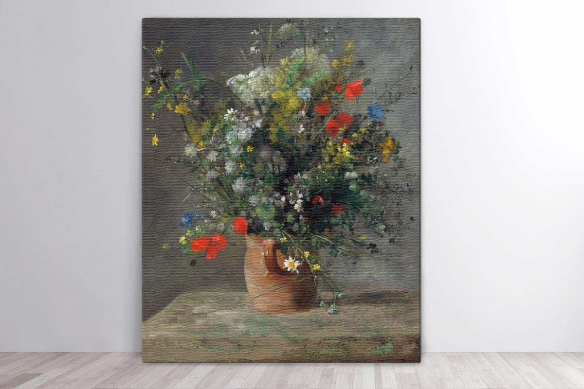 FLOWERS IN A VASE, C. 1866 - RENOIR