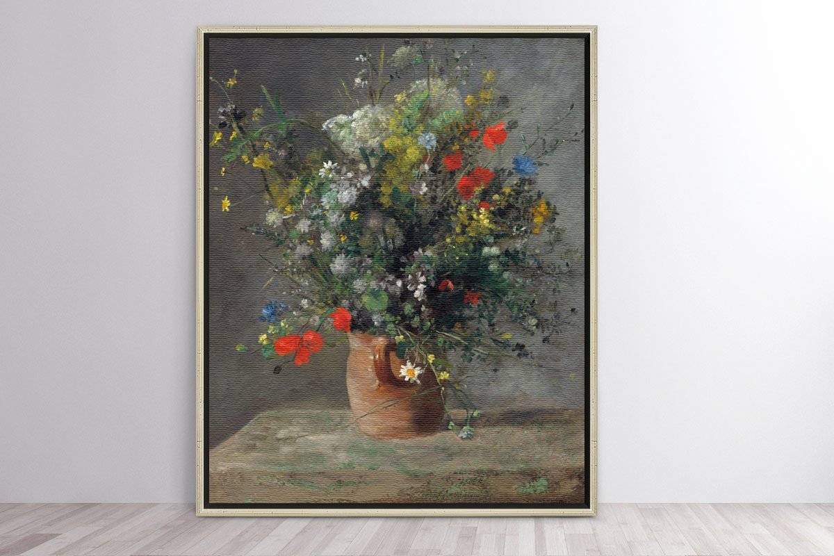 FLOWERS IN A VASE - AUGUSTE RENOIR