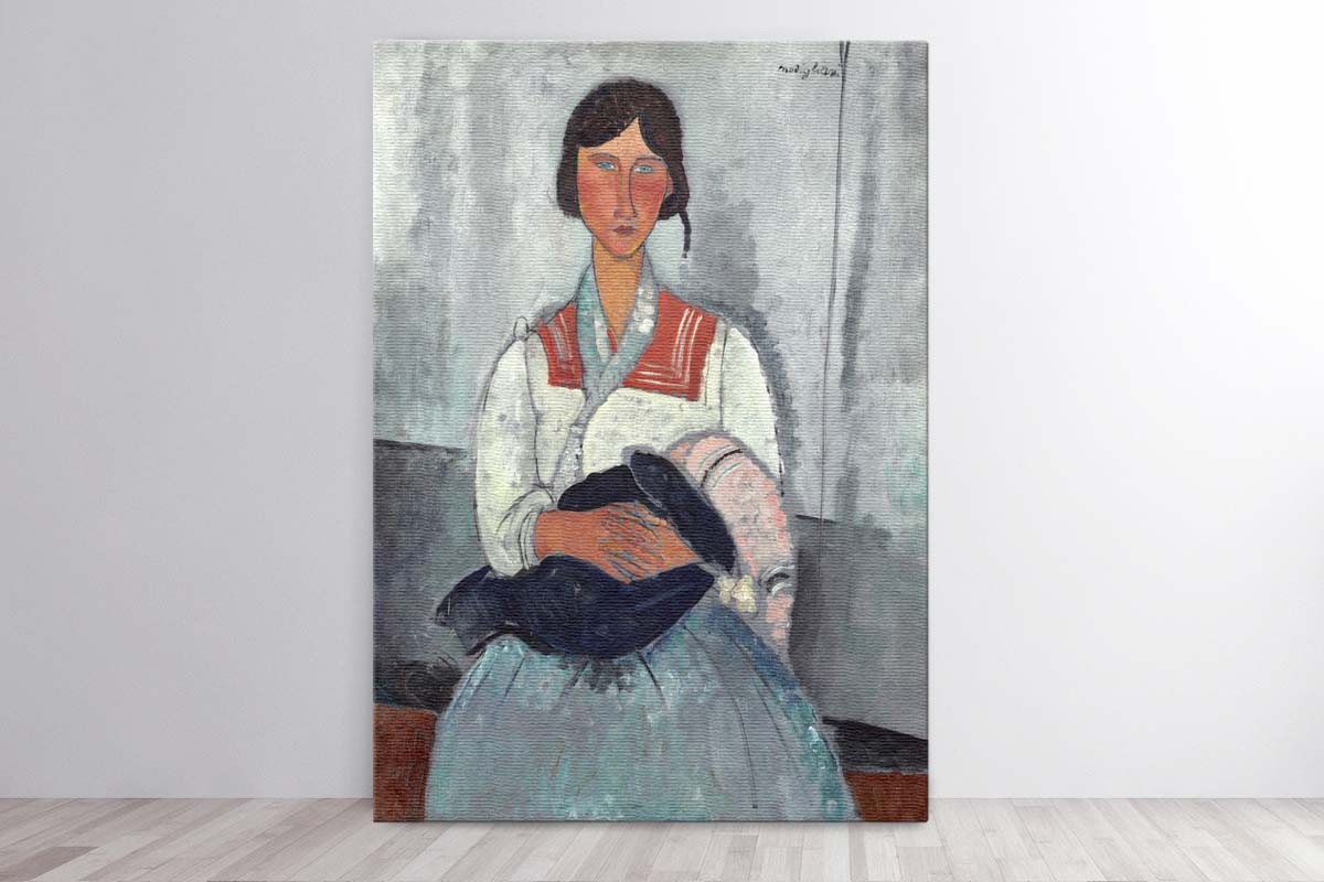 GYPSY WOMAN WITH BABY - MODIGLIANI