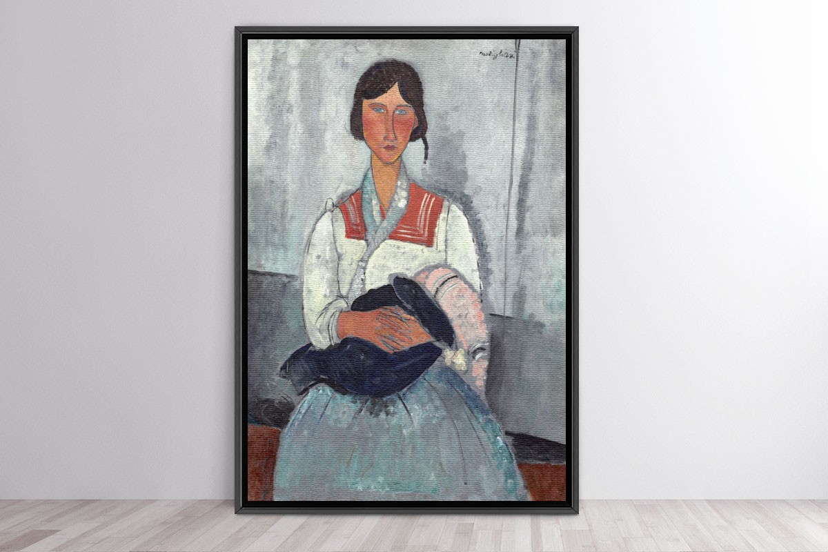 GYPSY WOMAN WITH BABY - MODIGLIANI