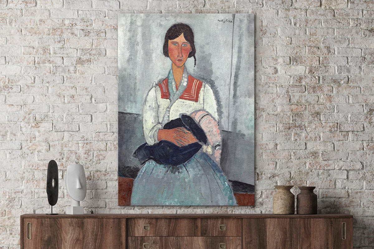 GYPSY WOMAN WITH BABY - MODIGLIANI