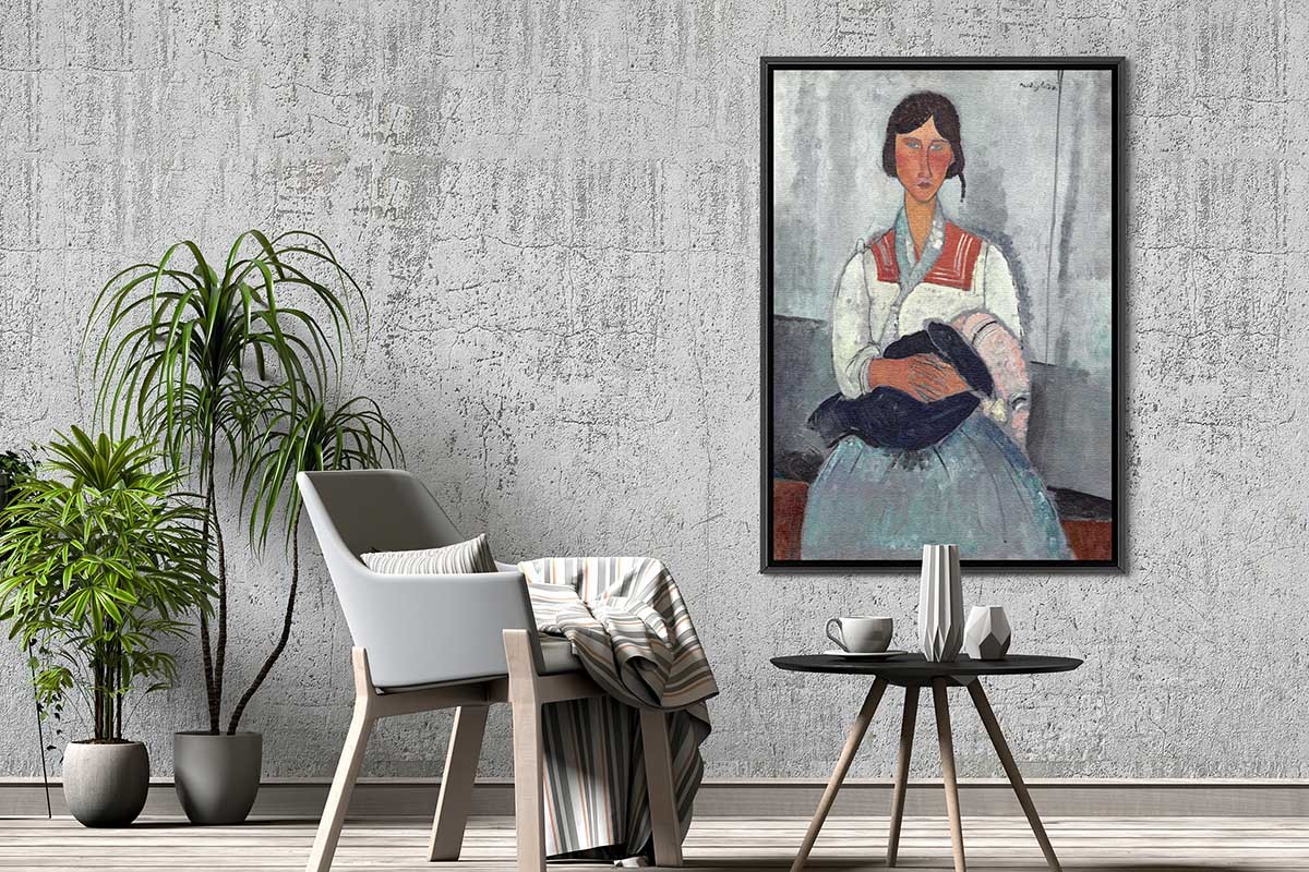 GYPSY WOMAN WITH BABY - MODIGLIANI