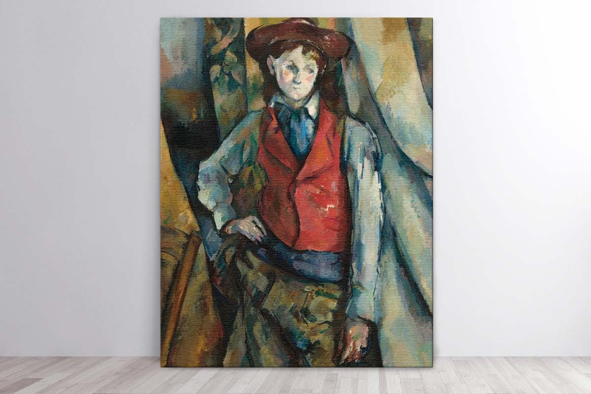 BOY IN A RED WAISTCOAT - PAUL CÈZANNE