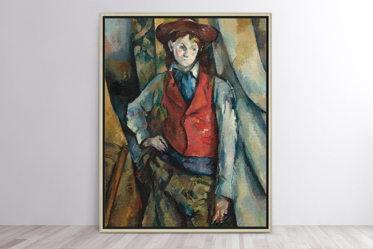 BOY IN A RED WAISTCOAT - PAUL CÈZANNE