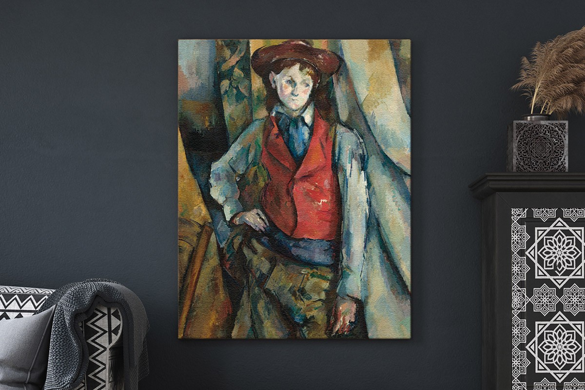 BOY IN A RED WAISTCOAT - PAUL CÈZANNE