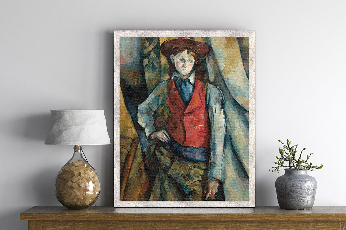 BOY IN A RED WAISTCOAT - PAUL CÈZANNE