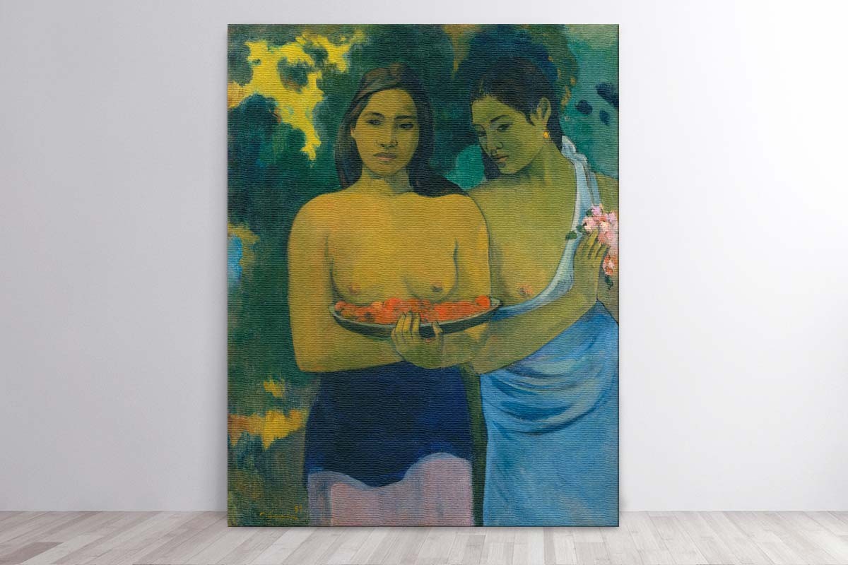 TWO TAHITIAN WOMEN - PAUL GAUGIN 