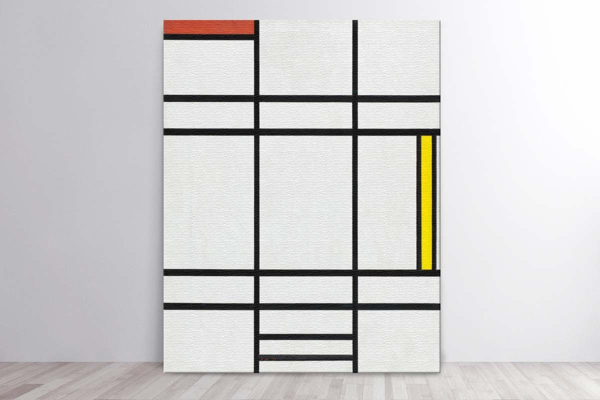 COMPOSITION IN WHITE, RED AND YELLOW - MODRIAN