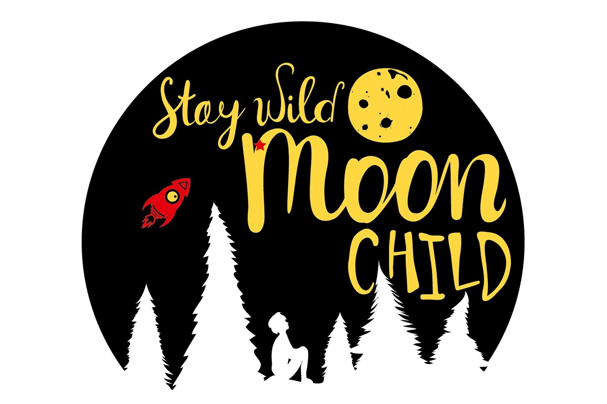 Αυτοκόλλητο τοίχου STAY WILD MOON CHILD