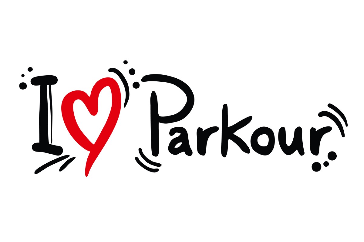 Αυτοκόλλητο τοίχου I LOVE PARKOUR