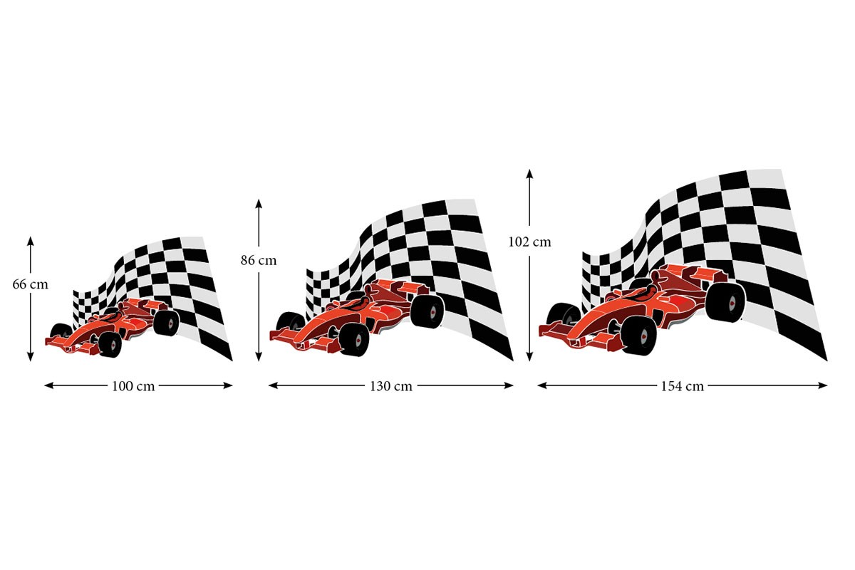 Αυτοκόλλητο τοίχου ΣΗΜΑΙΑ ΤΗΣ FORMULA 1