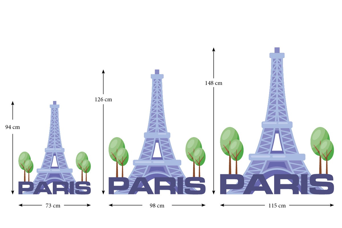 Αυτοκόλλητο τοίχου ΠΥΡΓΟΣ ΤΟΥ ΑΙΦΕΛ, ΑΝΟΙΞΗ, ΠΑΡΙΣΙ