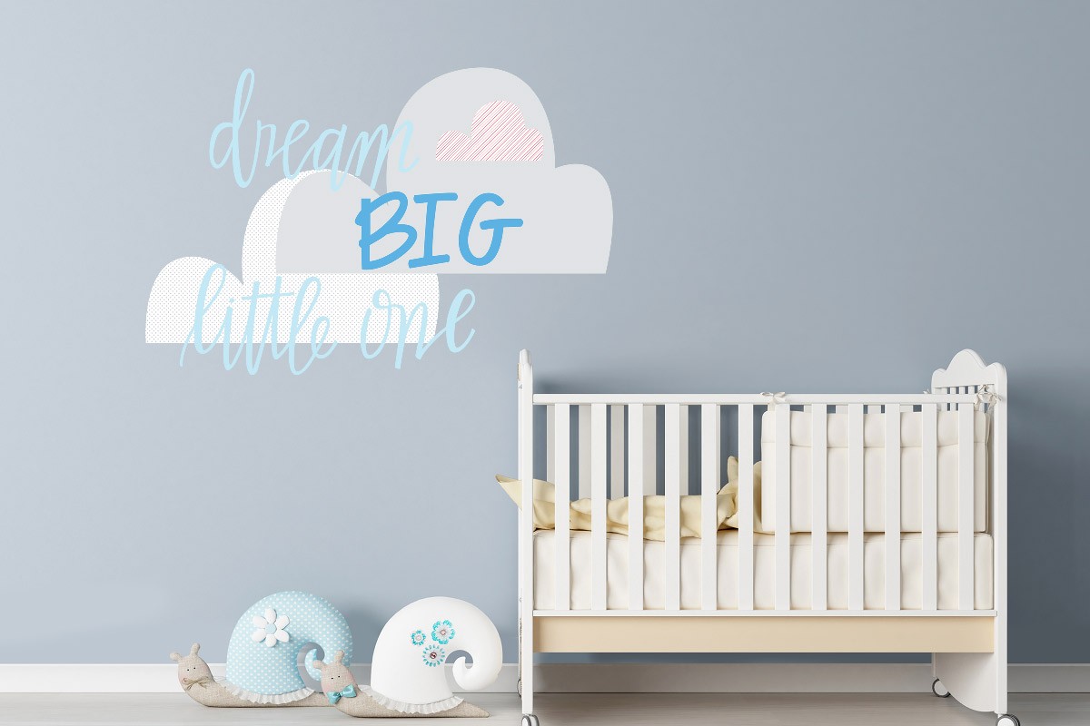 Αυτοκόλλητο τοίχου DREAM BIG LITTLE ONE