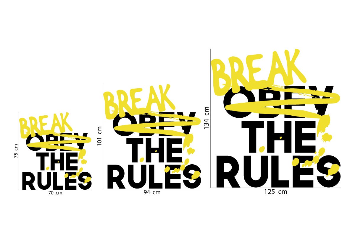 BREAK OR OBEY THE RULES