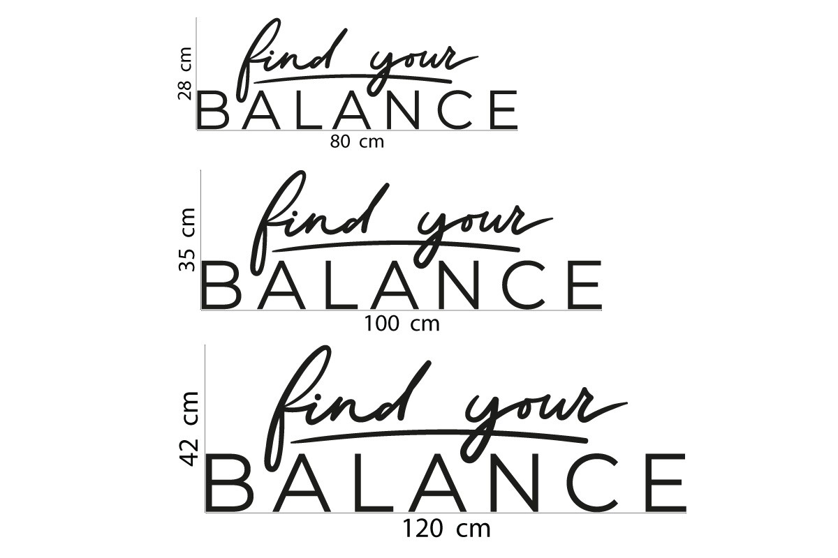 FIND YOUR BALANCE