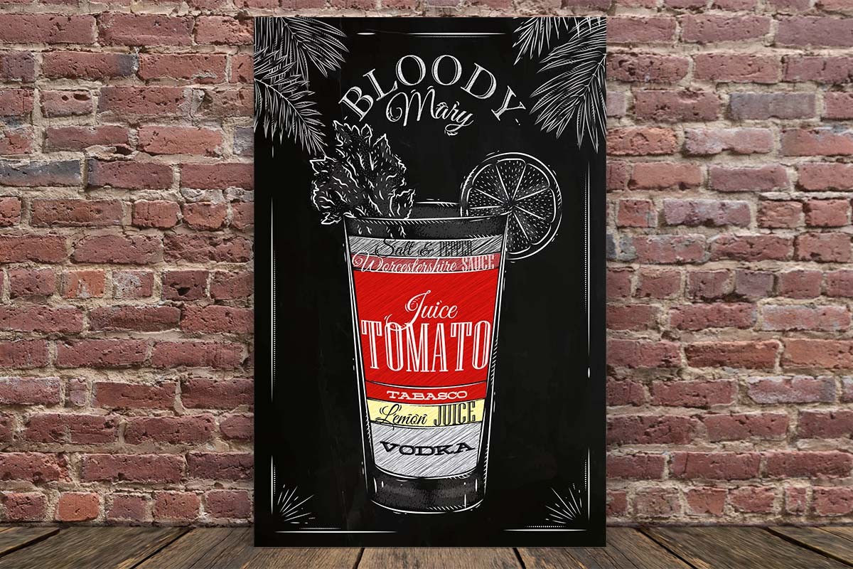 Ξύλινο πόστερ BLOODY MARY