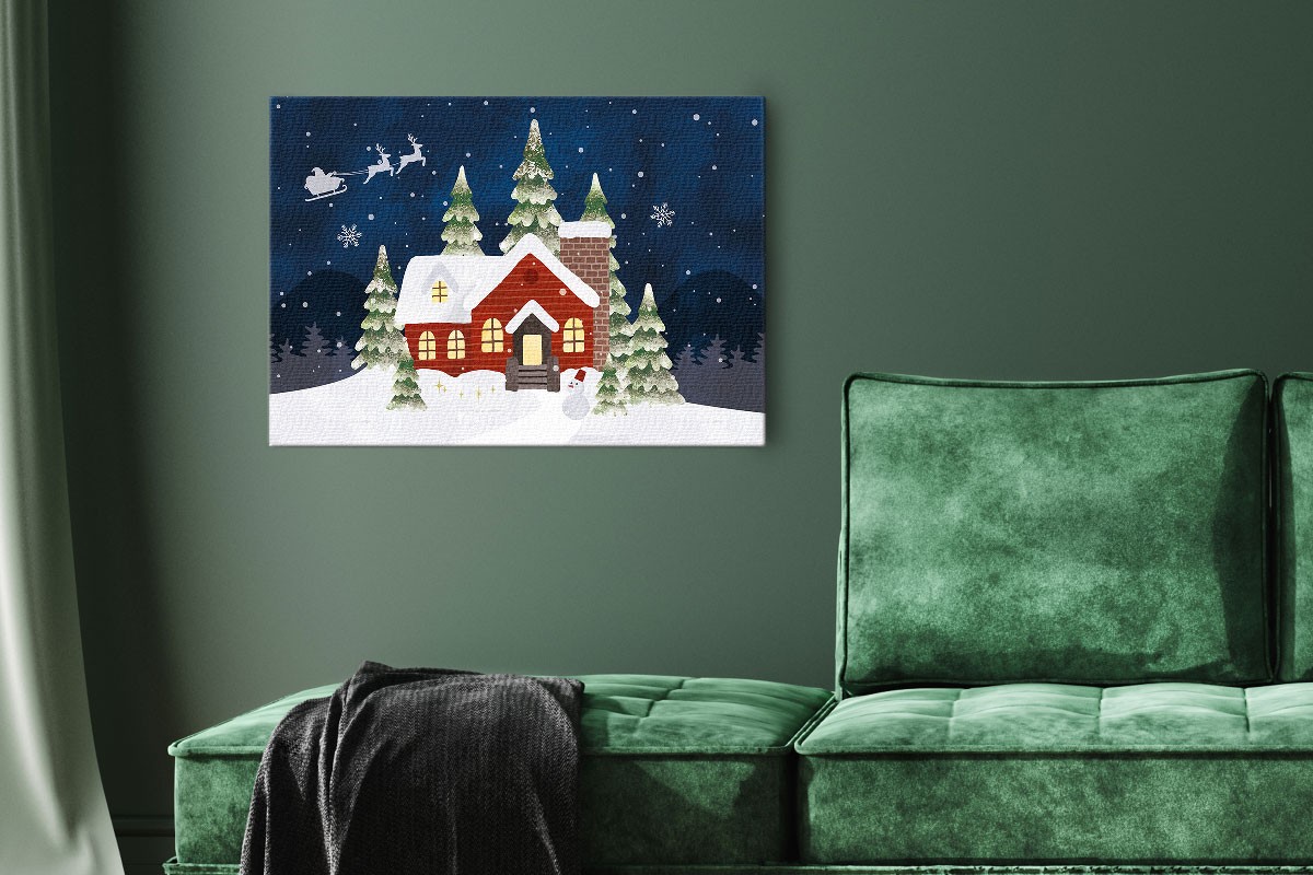 Πίνακας καμβάς ΝΥΧΤΑ ΧΡΙΣΤΟΥΓΕΝΝΩΝ