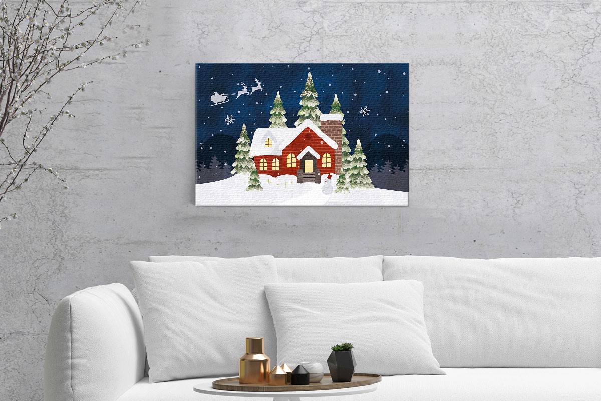 Πίνακας καμβάς ΝΥΧΤΑ ΧΡΙΣΤΟΥΓΕΝΝΩΝ