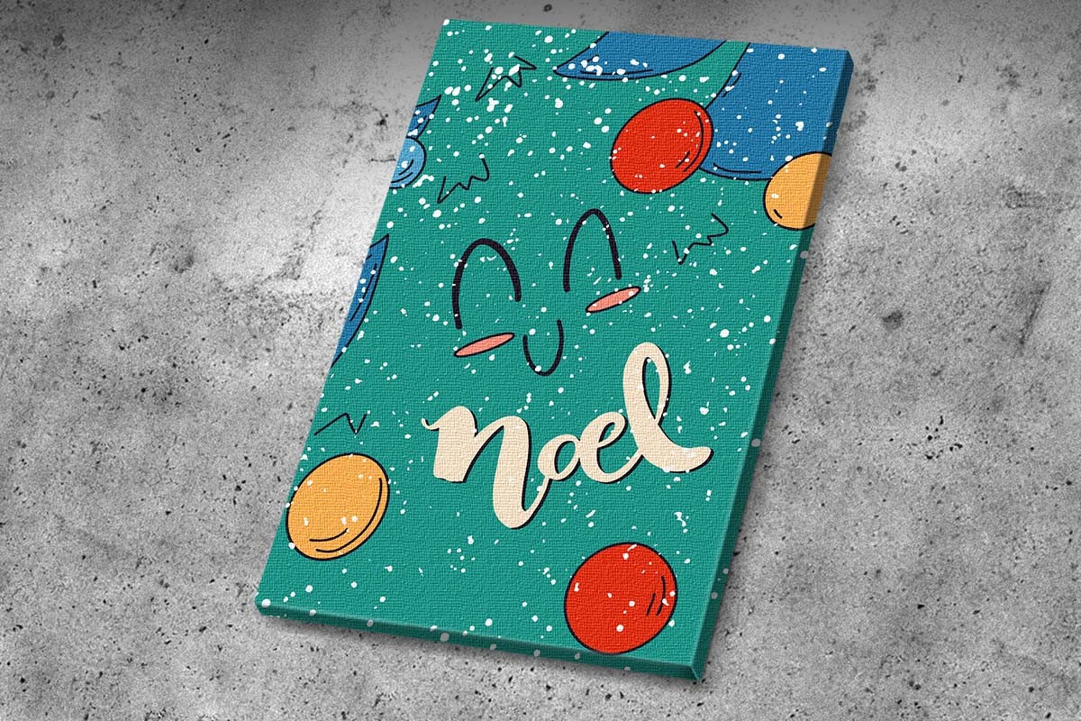 Πίνακας καμβάς ΧΑΡΟΥΜΕΝΑ ΧΡΙΣΤΟΥΓΕΝΝΑ