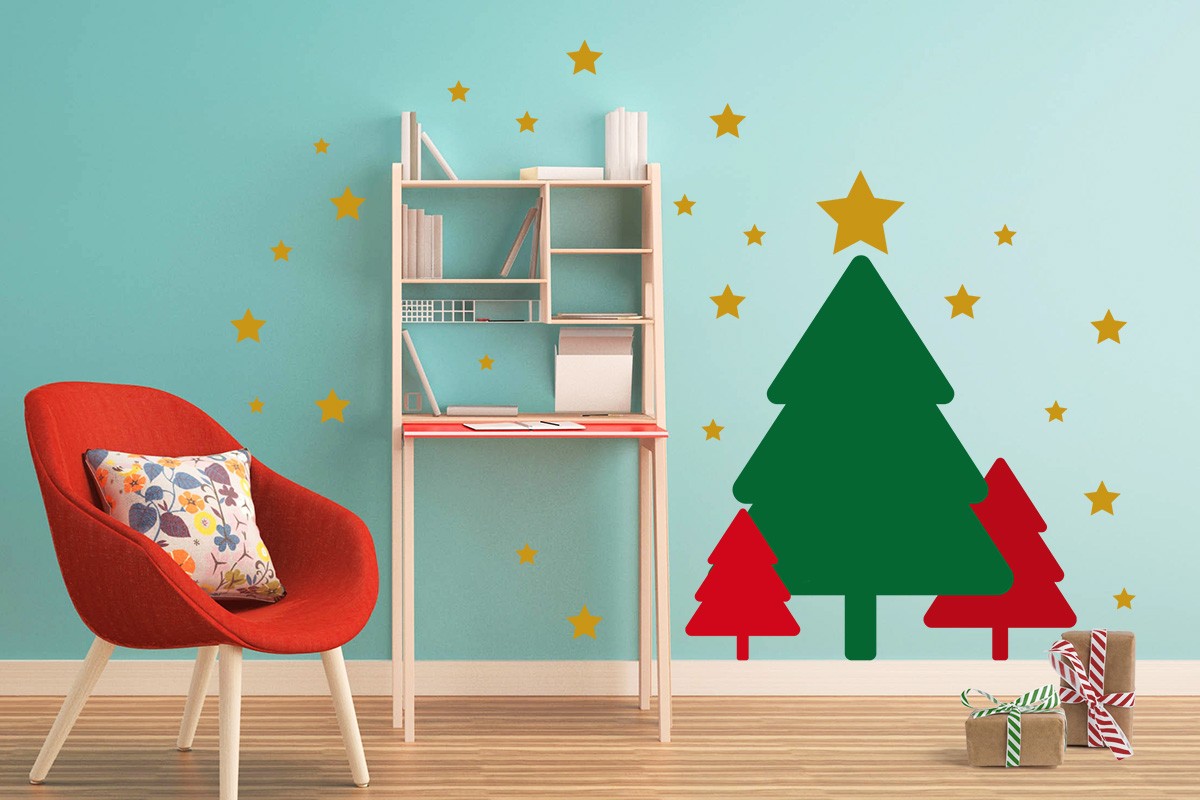 Αυτοκόλλητο CHRISTMAS TREES