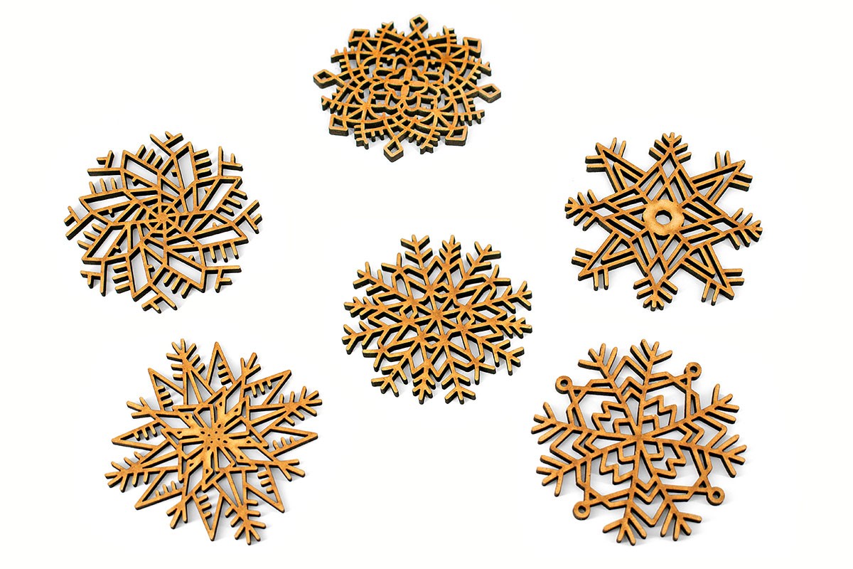 Ξύλινα Χριστουγεννιάτικα Σετ ΧΙΟΝΟΝΙΦΑΔΕΣ ΣΤΟΛΙΔΙΑ