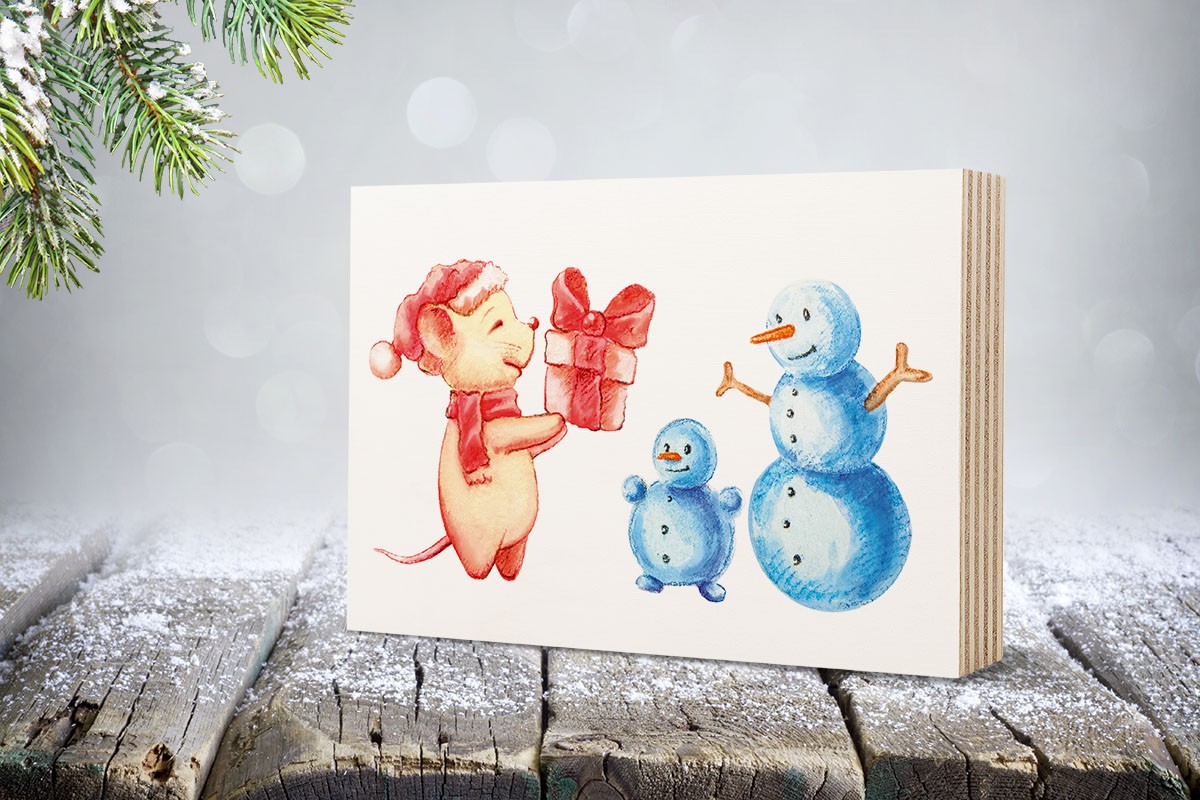 Ξύλινο πόστερ ΠΟΝΤΙΚΑΚΙ ΠΡΟΣΦΕΡΕΙ ΔΩΡΟ ΣΕ ΧΙΟΝΑΘΡΩΠΟ