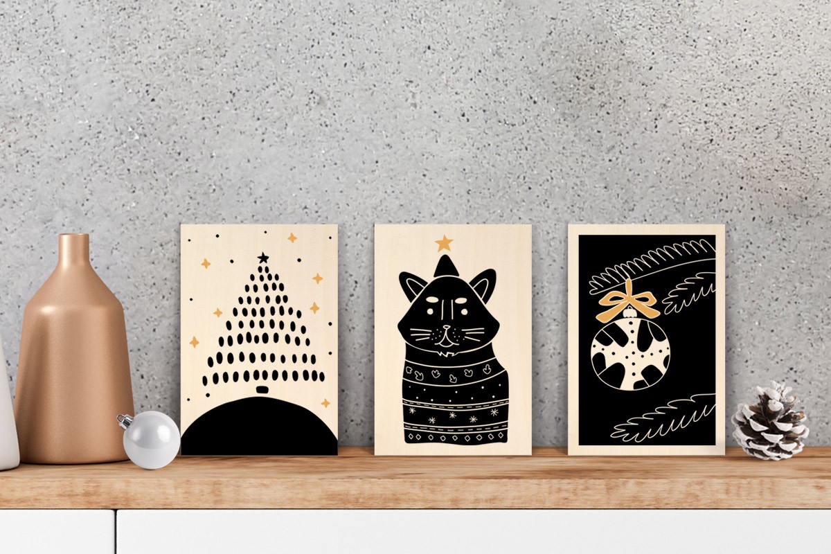 Ξύλινο πόστερ ΧΡΙΣΤΟΥΓΕΝΝΙΑΤΙΚΑ ΣΧΕΔΙΑ