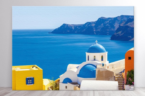 Πίνακας καμβάς ΘΕΑ ΑΠΟ ΤΗΝ ΟΙΑ, ΣΑΝΤΟΡΙΝΗ