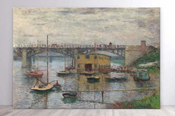 BRIDGE AT ARGENTEUIL ON A GRAY DAY - CLAUDE MONET