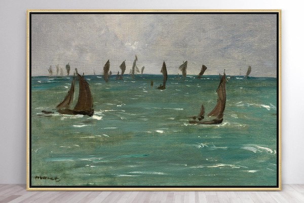 BOATS AT BERCK-SUR-MER - EDOUARD MANET