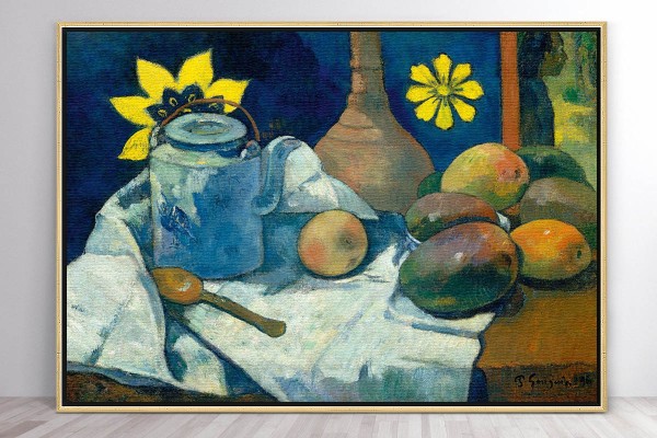 STILL LIFE WITH TEAPOT AND FRUIT - PAUL GAUGUIN