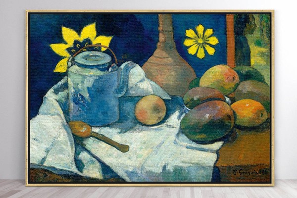 STILL LIFE WITH TEAPOT AND FRUIT - PAUL GAUGIN