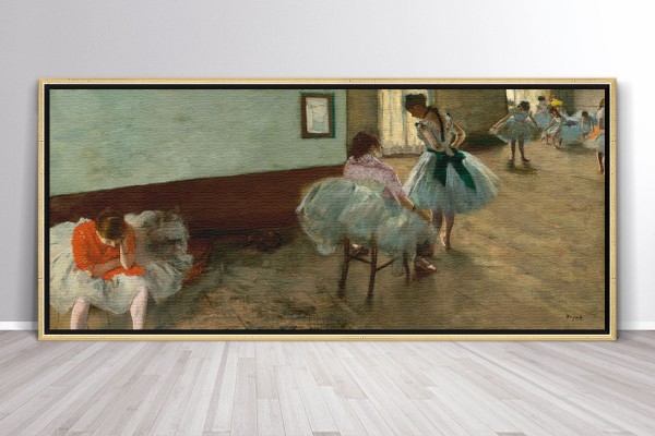 THE DANCE LESSON - EDGAR DEGAS