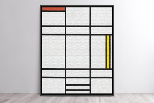 COMPOSITION IN WHITE, RED AND YELLOW - MODRIAN